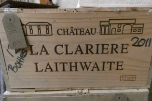 12 bottles Chateau La Clariere Laithwaite, 2011, Cotes de Castillon, OWC (Est. plus 24% premium inc.