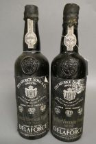 2 bottles Delaforce 1970 finest vintage port (Est. plus 24% premium inc. VAT) Condition Report: