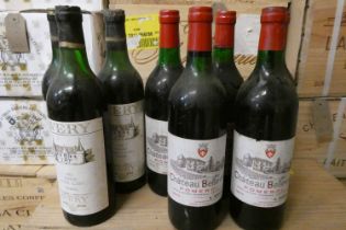 5 bottles Chateau Bellevue, 1970, Pomerol, together with 3 Chateau Feytit Clinet, 1970, Pomerol with
