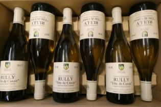 12 bottles Rully "Tete de Cuvee", Francois D'Allaines, Grand Vin de Bourgogne, comprising 6 2019,