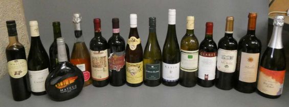 15 bottles of French & European wine, including 1 Christophe et Fils 2018 Chablis, 1 Villebois