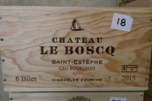 6 bottles Chateau Le Boscq, 2015, Saint-Estephe, Cru Bourgeois, OWC (Est. plus 24% premium inc. VAT)