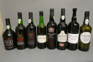 8 bottles of port, comprising Taylors LBV 2002, Taylors first estate reserve, Grahams LBV 1995,