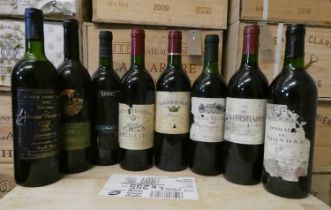 7 bottles red Bordeaux, including 1 1993 Domaine Regismont cabernet sauvignon & merlot, 1 1995 Les