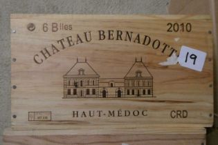 6 bottles Chateau Bernadotte, 2010, Haut-Medoc, Cru Bourgeois superieur, OWC (Est. plus 24%
