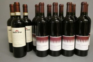 12 bottles 2016 Chianti Classico, comprising 9 Filetta di Lamole, and 3 Riecine (Est. plus 24%