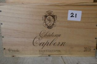6 bottles Chateau Capbern, 2016, Saint-Estephe, OWC (Est. plus 24% premium inc. VAT) Condition