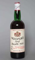 1 bottle Hooper's 1937 port, Vila Nova de Gaia (Est. plus 24% premium inc. VAT) Condition Report: