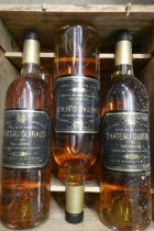 6 bottles Chateau Guiraud, 2001, 1er cru Sauternes, OWC (Est. plus 24% premium inc. VAT) Condition