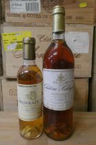 1 bottle Chateau Belingard, 1994, Monbazillac, together with 1 half bottle 2001 Monbazilla (Est.