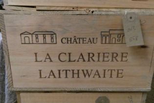 12 bottles Chateau La Clariere Laithwaite, 2012, Cotes de Castillon, OWC (Est. plus 24% premium inc.