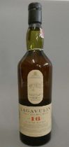 1 bottle Lagavulin 16 year old sinlge Islay malt whisky, White Horse Distillers, 70cl, 43% (Est.