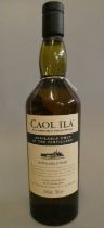 1 bottle Caol Ila Islay single malt whisky, "Available only at the distillery", natural cask