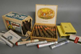 Collection of cigars & cigarettes, comprisng 41 Sinhnakauns no. 152 cigars, 1 box of 15 Superdieck