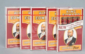 5 boxes of 5 King Edward Imperial Plus cigars (Est. plus 24% premium inc. VAT) Condition Report: