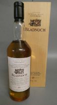 1 bottle Bladnoch 10 year old Lowland single malt whisky, 43%, wood box (Est. plus 24% premium