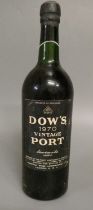1 bottle Dow's 1970 vintage port (Est. plus 24% premium inc. VAT) Condition Report: Generally
