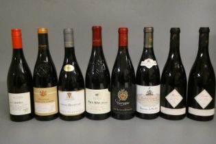 8 bottles of Burgundy & Rhone, comprising 2 1996 Terra D'Or, 1 2017 Aloxe-Corton, Domaine du