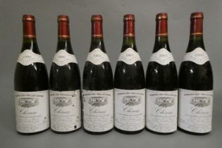 6 bottles Chenas, 1995, Domaine des Vielles Caves (Est. plus 24% premium inc. VAT) Condition Report: