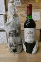 2 bottles Les Forts de Latour, 1979, pauillac (Est. plus 24% premium inc. VAT) Condition Report: