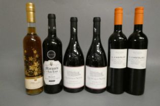 6 bottles of Spanish & Portugese wine, comprising 2 2017 Quinta do Noval, 2 2019 Castelao, 1 2018