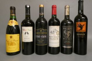 6 bottles of mixed red, comprising 1 2005 Saint-Emilion grand cru, 1 1998 Marques del Romeral rioja,