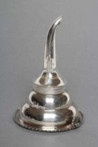 A GEORGE IV SILVER WINE FUNNEL, maker Emes & Barnard, London 1825, with cast and applied gadrooned