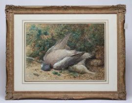 HARRY SUTTON PALMER (1854-1933) Still Life With Game Birds, watercolour heightened with white,