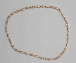 A 9CT GOLD FANCY LINK CHAIN NECKLACE, Birmingham 2004, 28.9g (Est. plus 24% premium inc. VAT)