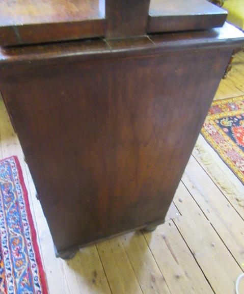 AN OAK CLOTHES PRESS/CHEST, mid 19th century - Image 4 of 4