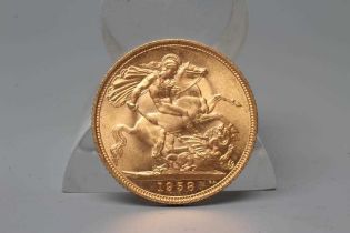 AN ELIZABETH II SOVEREIGN, 1958, 8g (Est. plus 20% premium)