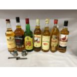 Assortment of whisky comprising 5 x 70cl bottles, Bell's Grant's, The Famous Grouse x 2 , Morrisons,