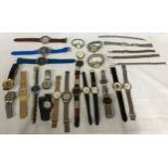 Various lady's and gentleman's wrist watches including Atlas for Men, Daniel Hechter, Lava, Eiger,