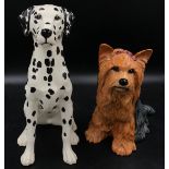 Two Beswick dogs Dalmatian (2271) and Yorkshire Terrier (2377) 26cm h.
