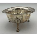 Dublin silver bowl on raised paw feet, maker probably James Wakely and Frank Clarke Wheeler, date
