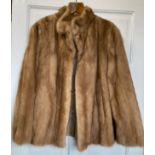 Vintage ladies mink jacket with 'Made in Gt Britain' label. Armpit to armpit 52cm and shoulder to
