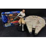 A collection of star wars toys to include a Gentle Giant Star Wars: The Clone Wars Obi-Wan Kenobi