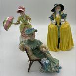 Three Royal Doulton ladies to include Ascot HN2356, British Sporting Heritage Henley HN3367 and