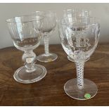 Commemorative glass to include a Royal Brierley commemorative goblet celebrating the Coronation of