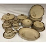 Collection of Denby ware to include six dinner plates 25.5cm diameter, 2 tea plates, 6 small