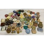 A collection of cosmetics, many still with contents, to include Bouquet complexion powder (Hammond's