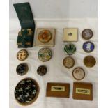 A quantity of ladies vintage compacts to include six by Coty, seven by Dubarry, a Vogue and a