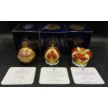 Royal Crown Derby limited edition paperweights to include: Coronation Orb to celebrate the 60th