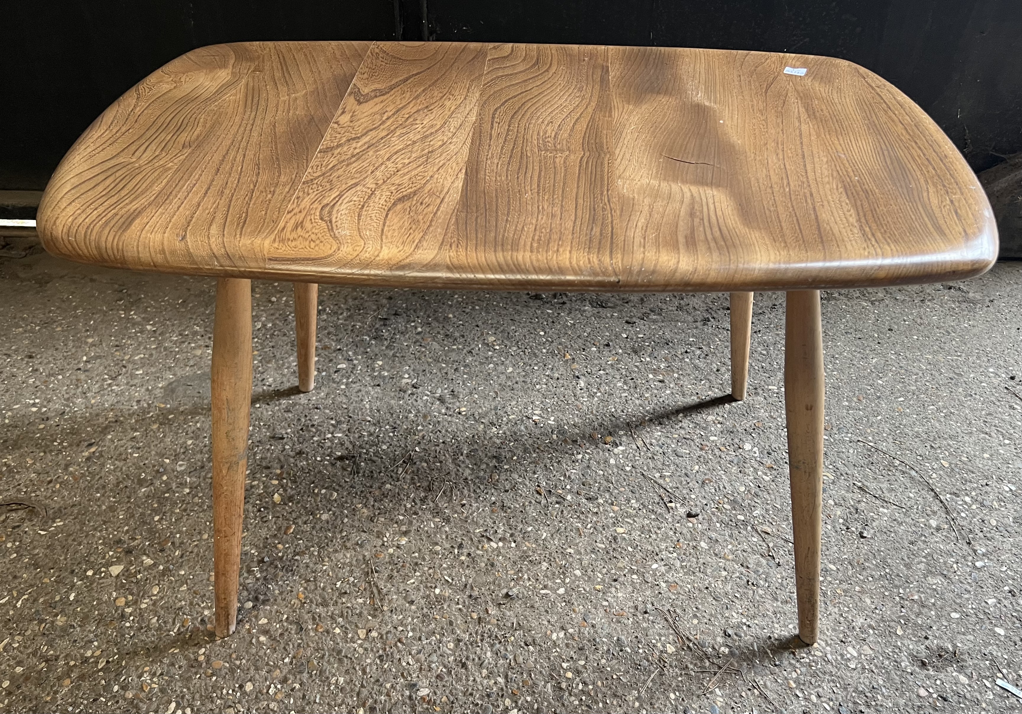 A mid century Ercol elm occasional table. 73 x 45 x 45cm h.