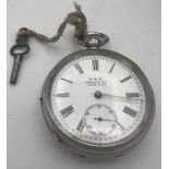 A silver Kay's of Worcester 'Perfection' pocket watch.