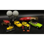 A collection of Corgi toys to include three Only Fools and Horses cars Ford Capri, Reliant Regal