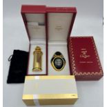 Boxed Cartier scent bottles to include unopened parfum ‘Must’, ‘ Panthère’ empty bottle and a