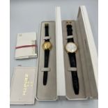 Two boxed Zenith wristwatches to include a lady's and a gentleman's Cosmopolitan with date aperture,