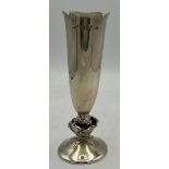 Silver specimen vase Birmingham 1979, maker JJR, weight 159gm, height 16cm.