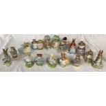 A collection of ceramics to include mainly Beatrix Potter Peter Rabbit figures, 6 x Royal Albert and